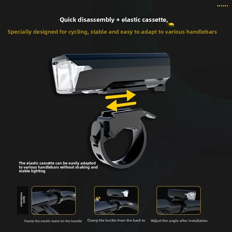 USB-C Rechargeable Bike Light with Digital Display