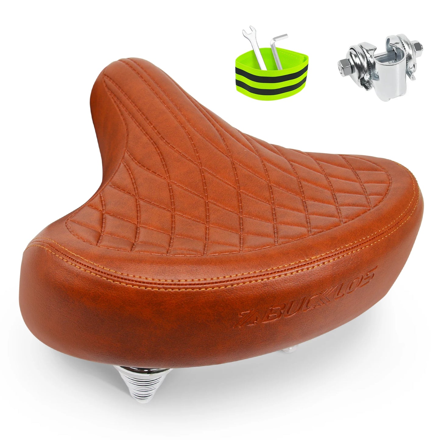 Bucklos Oversized Ergonomic Bicycle Saddle – Wide Thicken Shock-Absorption MTB/Road Seat