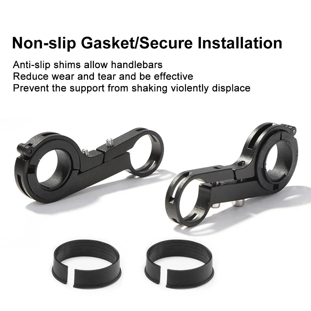 Aluminium Alloy Bicycle Handlebar Extender — 20cm Front Light Bracket
