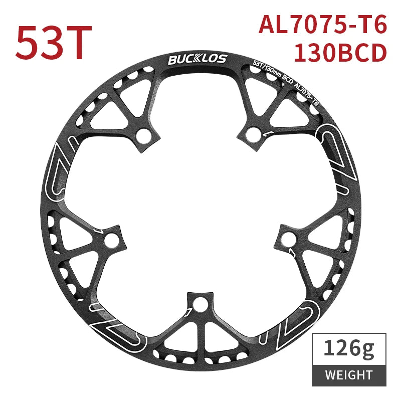 Bucklos 130BCD Folding Bicycle Crankset 170mm – 45T/47T/53T/56T/58T for BMX & Road Bike