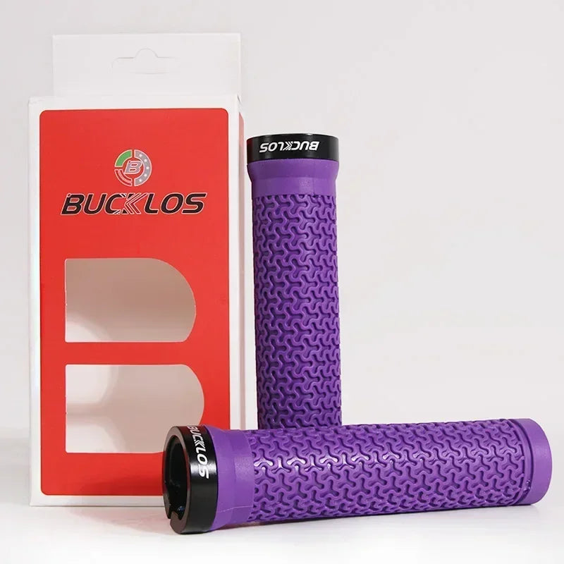BUCKLOS Lock-On MTB Handlebar Grips — Anti-Slip Rubber