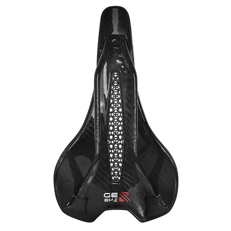 Bucklos 3D Carbon Ultralight Bike Saddle – 143mm Full Carbon Road & MTB Seat