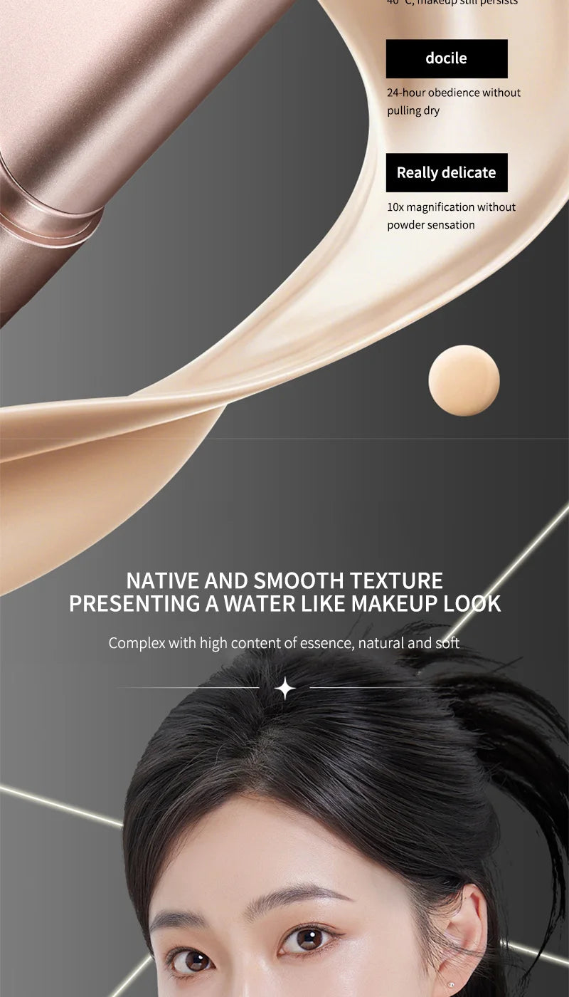 Hydrating Rotary Foundation Stick with Built-In Brush
