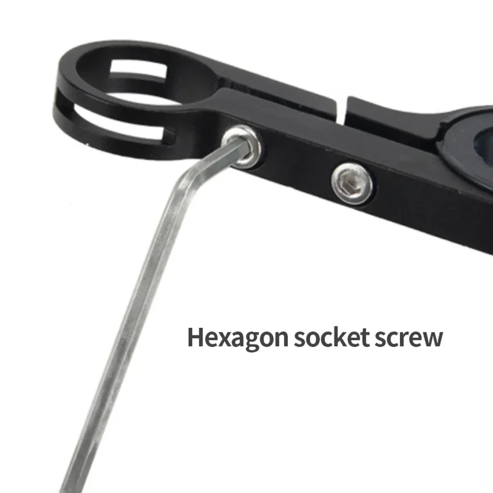 Aluminium Alloy Bicycle Handlebar Extender — 20cm Front Light Bracket