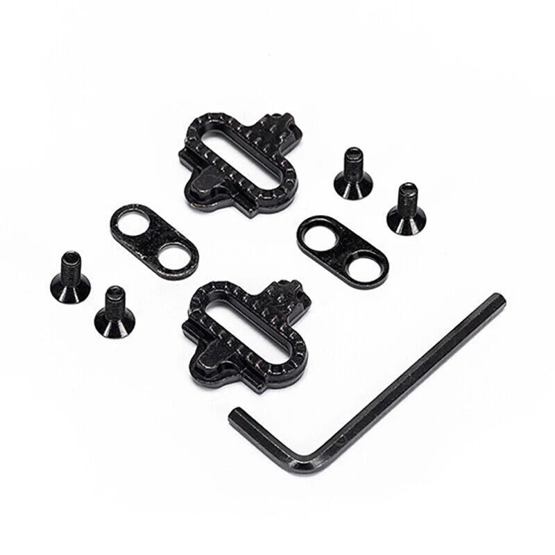 Bucklos MTB SPD Dual-Function Pedals – Clipless & Flat Platform, Non-Slip