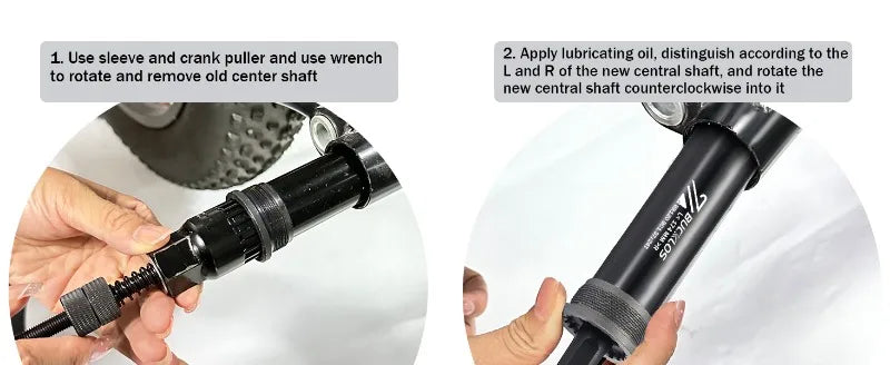 BUCKLOS Square Taper Bottom Bracket — BB68 / BB100 Threaded CNC