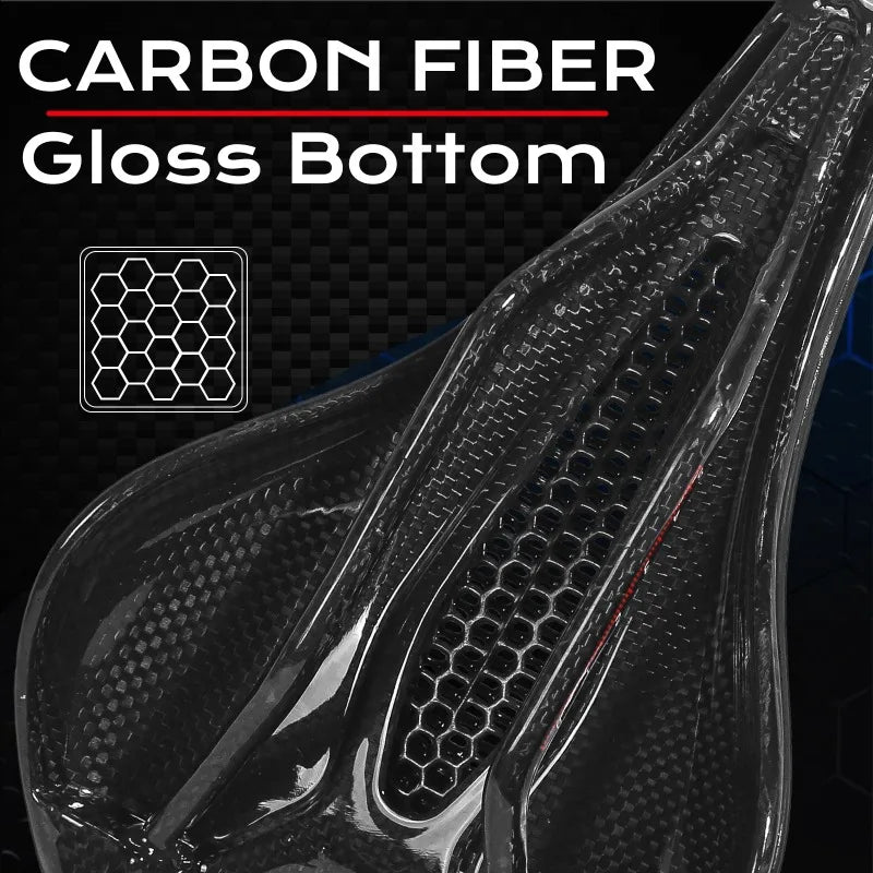 Bucklos Carbon 3D Printed Bicycle Saddle – 143mm/155mm Road & Mountain Bike