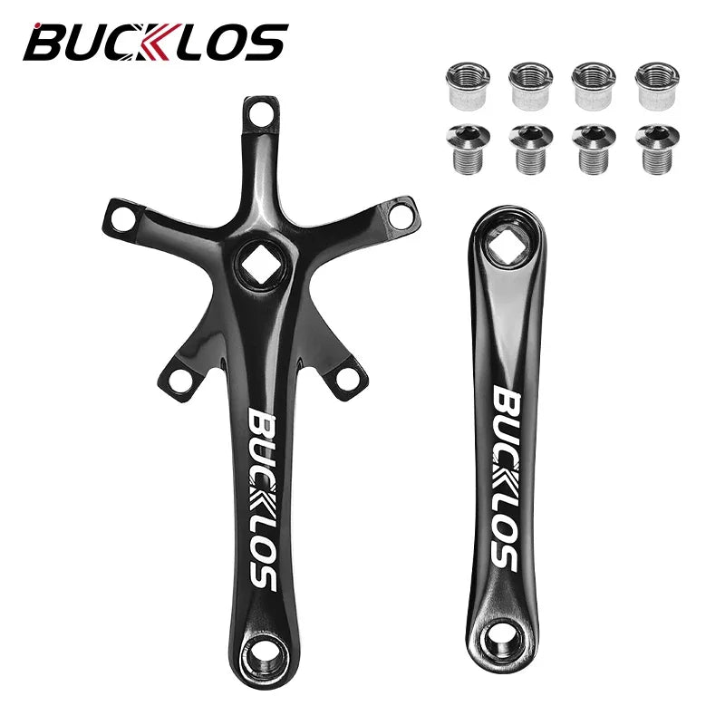 Bucklos 130BCD Folding Bicycle Crankset 170mm – 45T/47T/53T/56T/58T for BMX & Road Bike