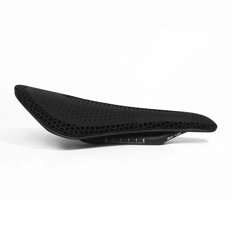 Bucklos 3D Carbon Ultralight Bike Saddle – 143mm Full Carbon Road & MTB Seat
