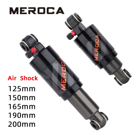 MEROCA MTB Rear Air Shock Absorber — 125mm to 200mm Adjustable