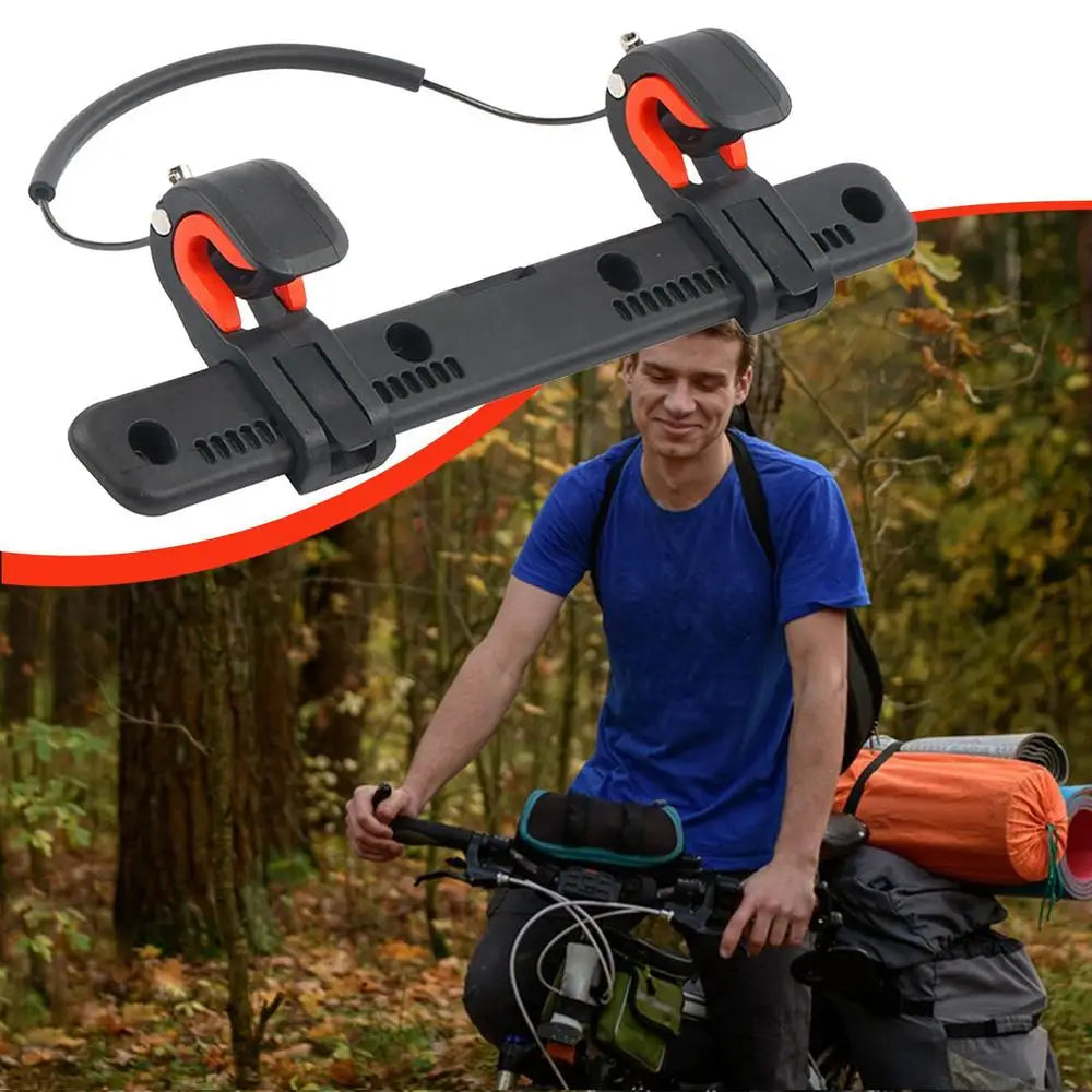 Bike Bag Buckle – Adjustable Saddle Rack Clip for Bicycle & Motorcycle Pannier Rack
