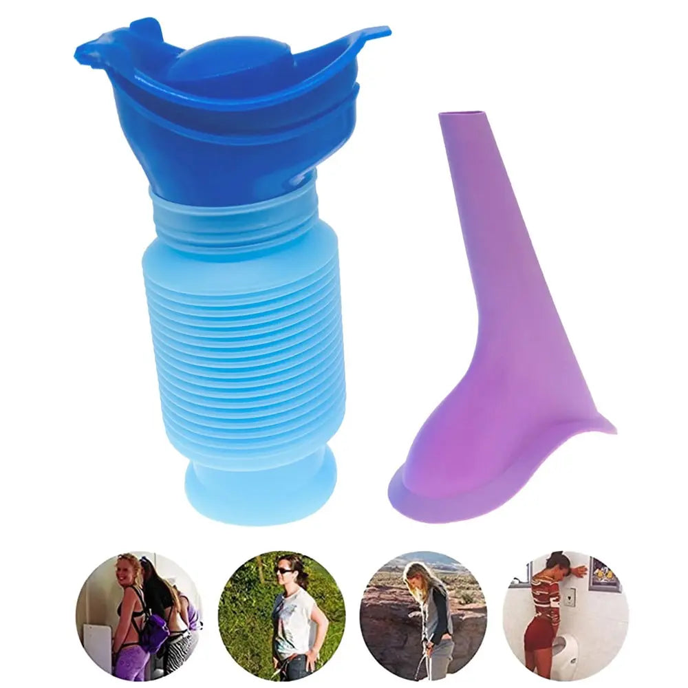 Blue and purple silicone products on a white background