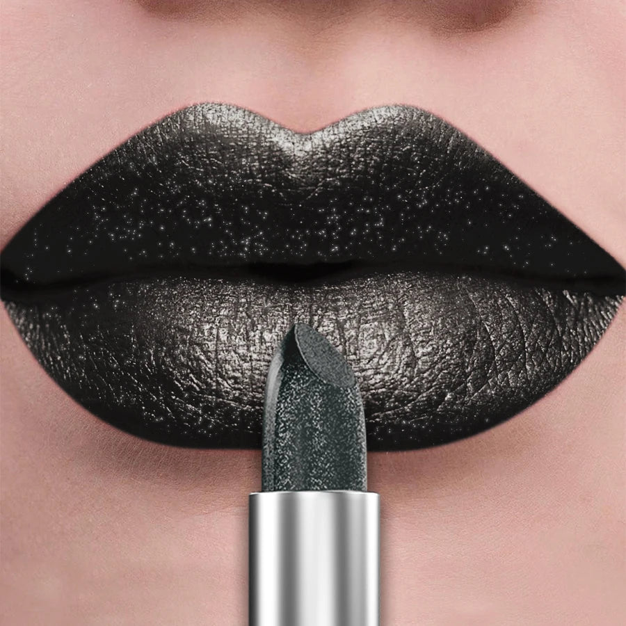 21-Colour Bold Glitter Metallic Lipstick – Long-Lasting Pearlescent Matte Lip Tint