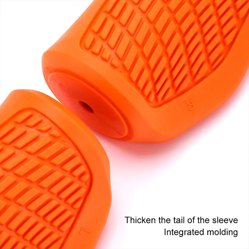 Lock-On MTB Handlebar Grips — Soft Rubber Non-Slip