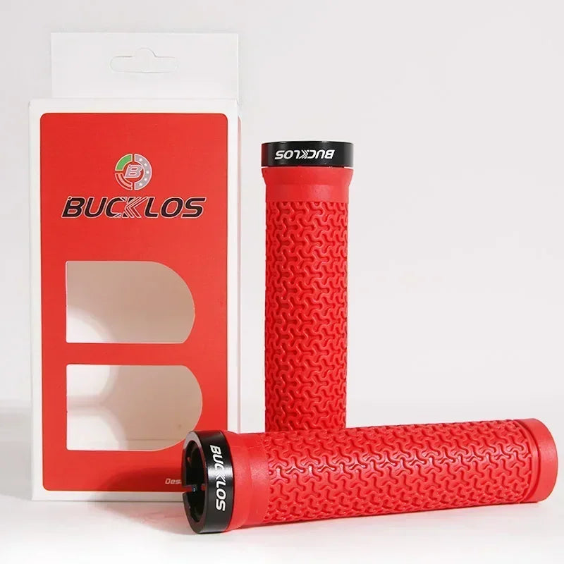 BUCKLOS Lock-On MTB Handlebar Grips — Anti-Slip Rubber