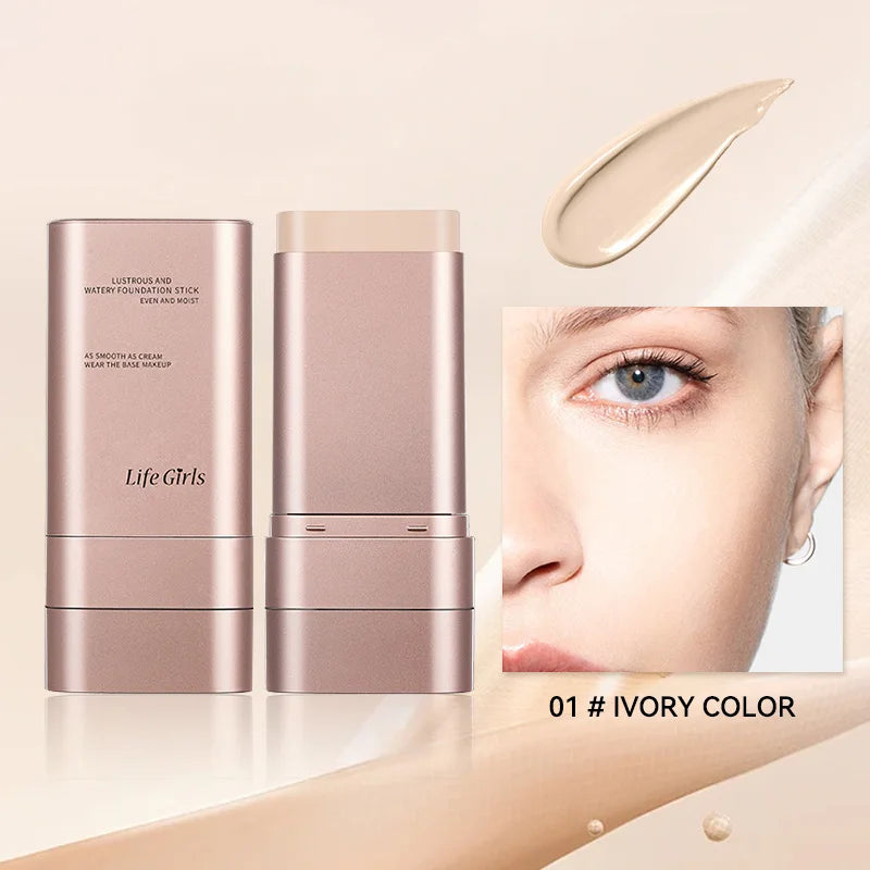 Hydrating Rotary Foundation Stick with Built-In Brush