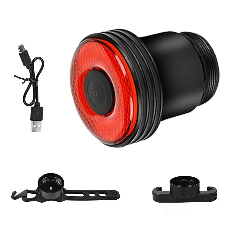 Smart Auto Brake Sensing Bike Tail Light — USB Rechargeable Waterproof LED