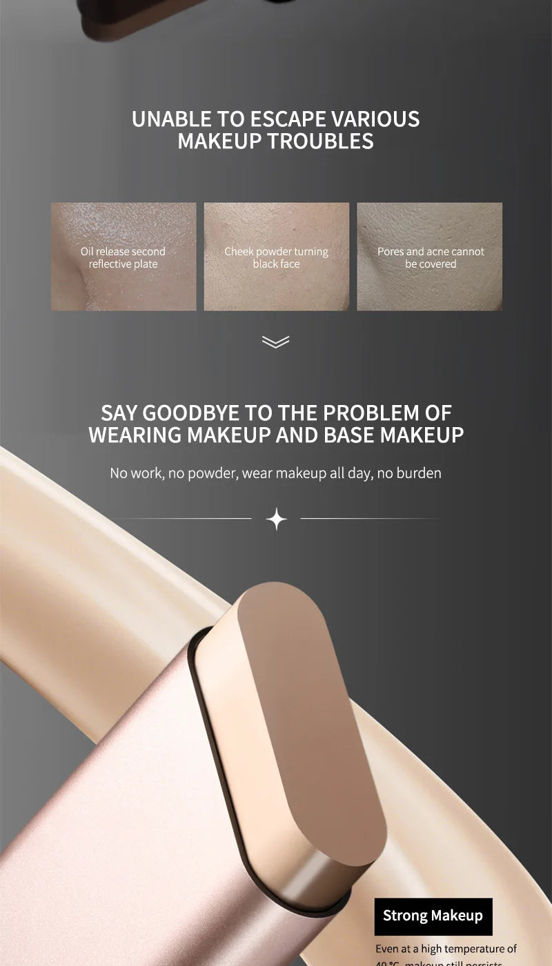 Hydrating Rotary Foundation Stick with Built-In Brush