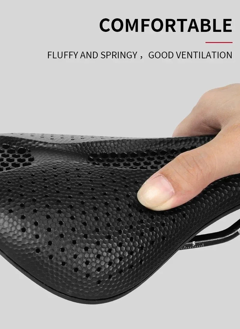 Bucklos Carbon 3D Printed Bicycle Saddle – 143mm/155mm Road & Mountain Bike
