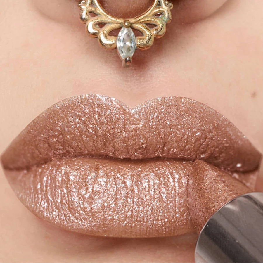 21-Colour Bold Glitter Metallic Lipstick – Long-Lasting Pearlescent Matte Lip Tint