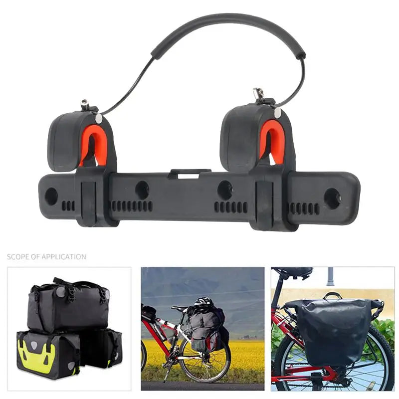 Bike Bag Buckle – Adjustable Saddle Rack Clip for Bicycle & Motorcycle Pannier Rack