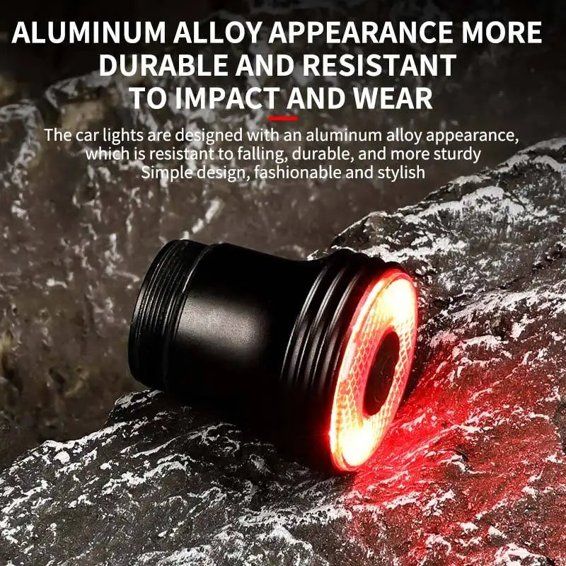 Smart Auto Brake Sensing Bike Tail Light — USB Rechargeable Waterproof LED