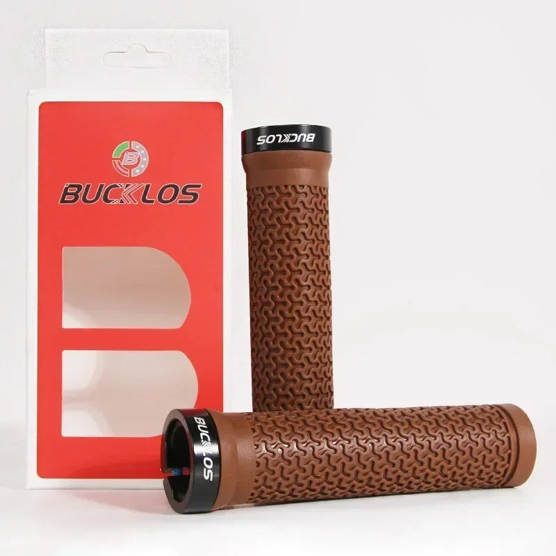 BUCKLOS Lock-On MTB Handlebar Grips — Anti-Slip Rubber