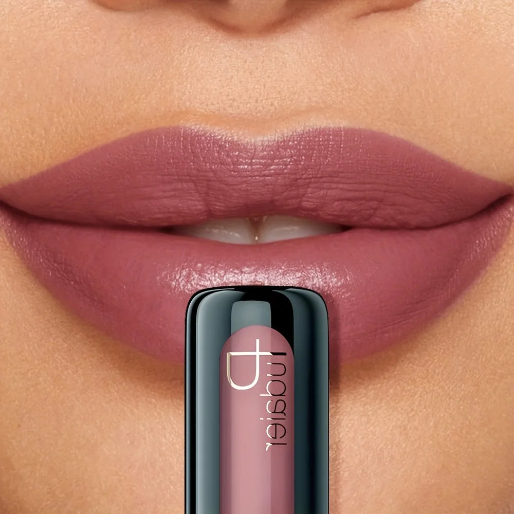 Matte Velvet Lip Gloss – Highly Saturated Long-Lasting Liquid Lip Mud, All Skin Tones
