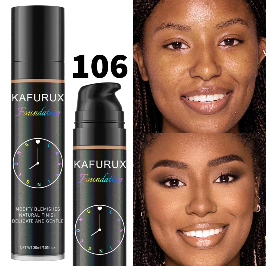 8-Shade Waterproof Liquid Foundation — Full Coverage