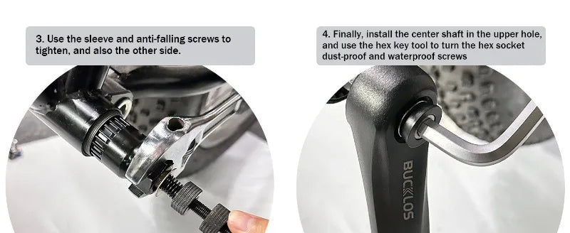 BUCKLOS Square Taper Bottom Bracket — BB68 / BB100 Threaded CNC