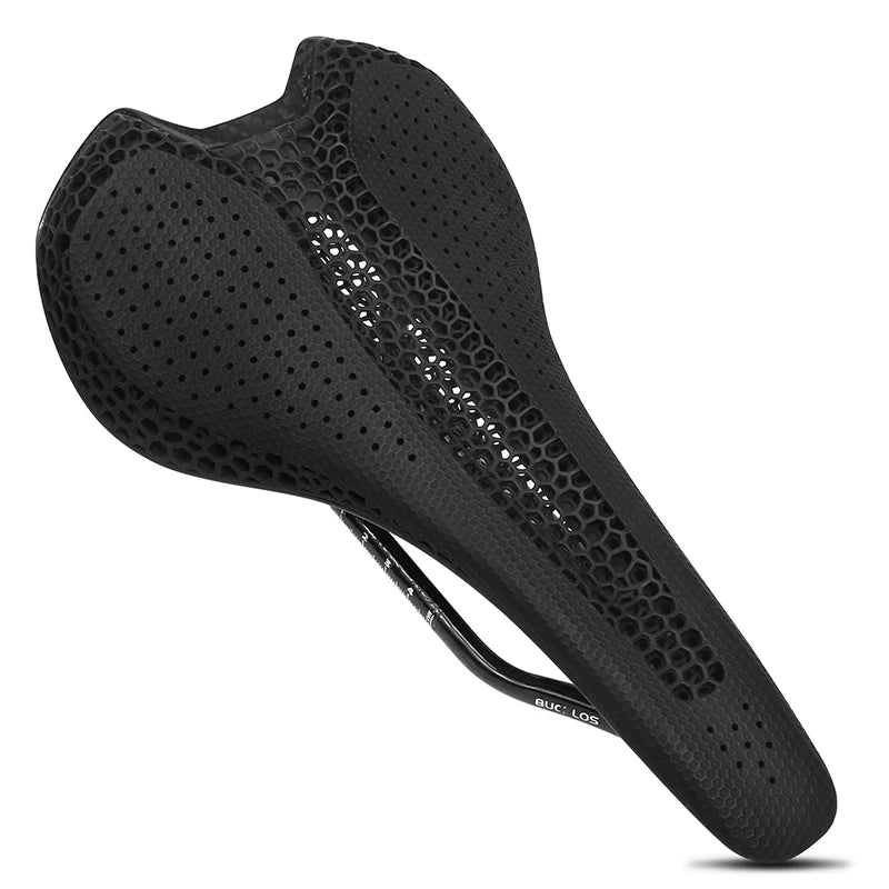 Bucklos 3D Carbon Ultralight Bike Saddle – 143mm Full Carbon Road & MTB Seat