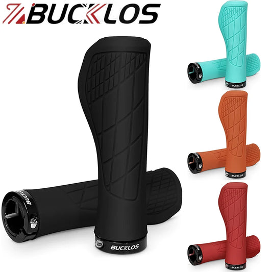 Bucklos MTB Ergonomic Handlebar Grips – Lock-On Soft Rubber, 22.2mm