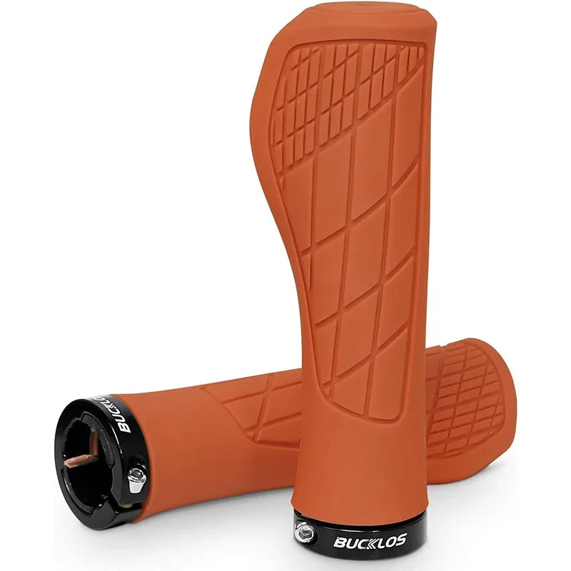 Bucklos MTB Ergonomic Handlebar Grips – Lock-On Soft Rubber, 22.2mm