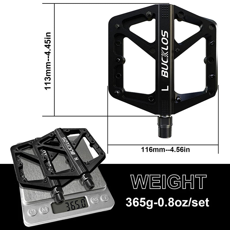 BUCKLOS Ultralight Anti-Slip MTB Bike Pedals