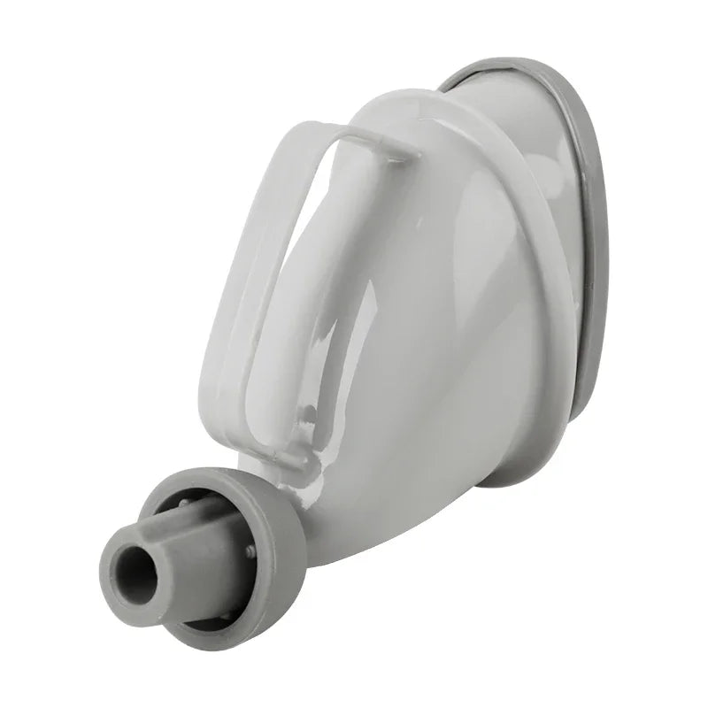 Gray plastic component on a white background