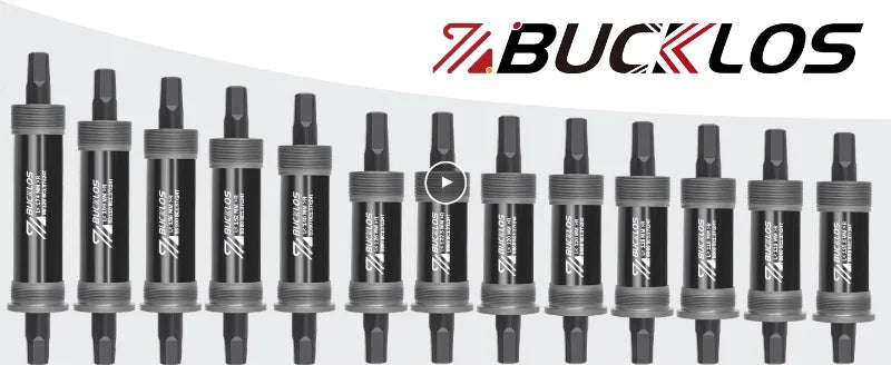 BUCKLOS Square Taper Bottom Bracket — BB68 / BB100 Threaded CNC
