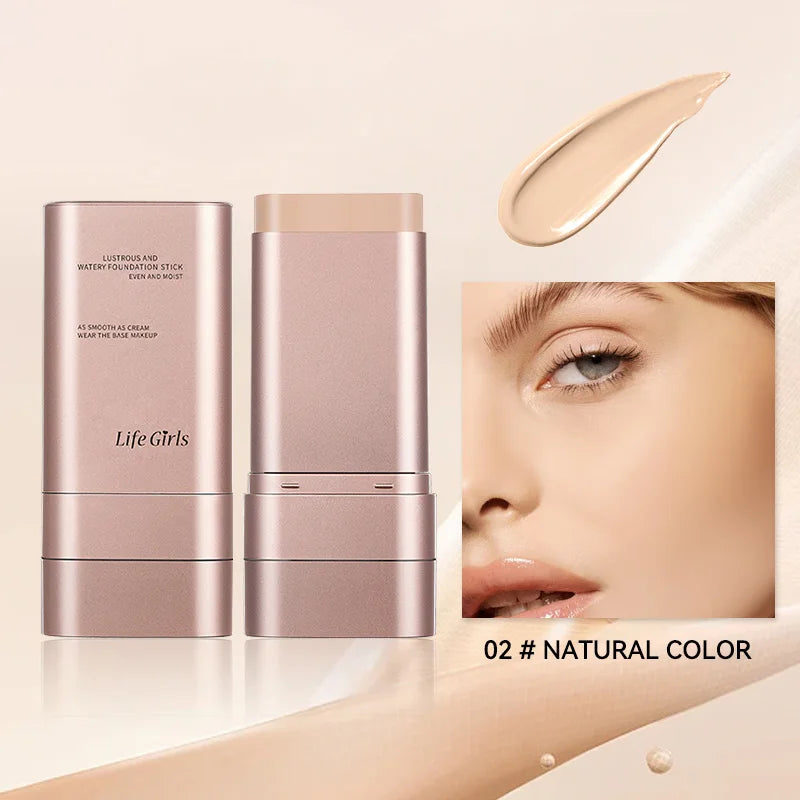 Hydrating Rotary Foundation Stick with Built-In Brush