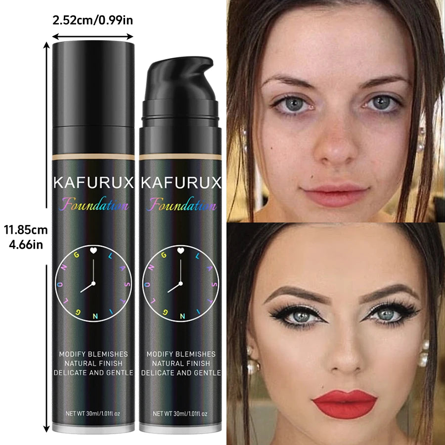 8-Shade Waterproof Liquid Foundation — Full Coverage