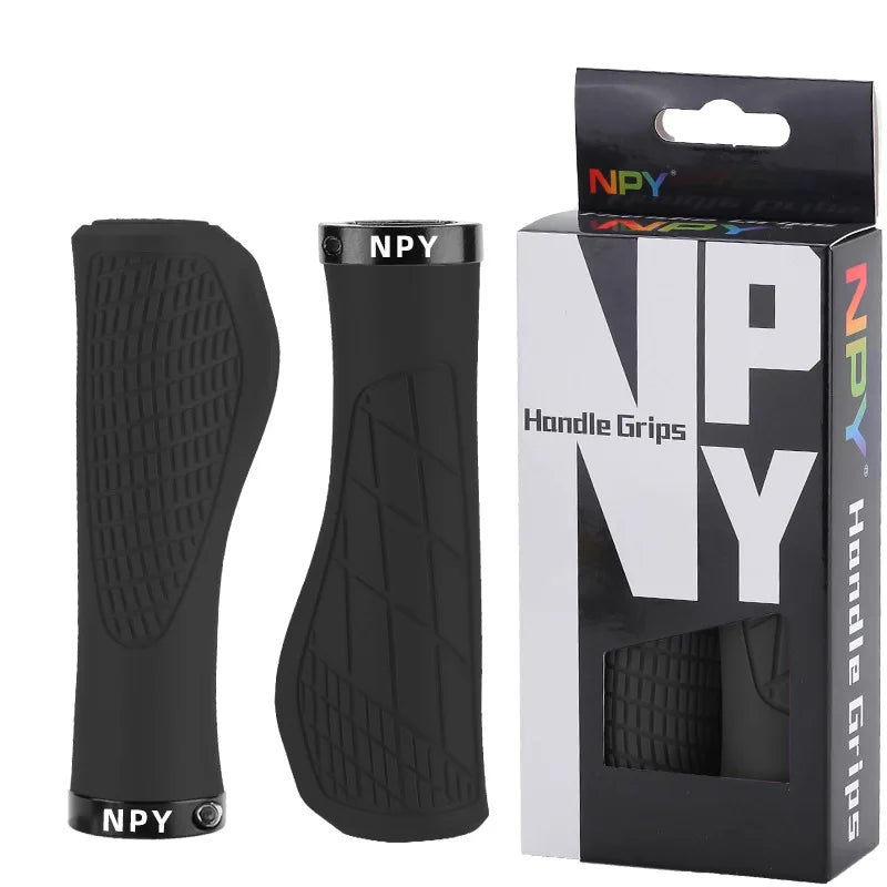 Lock-On MTB Handlebar Grips — Soft Rubber Non-Slip