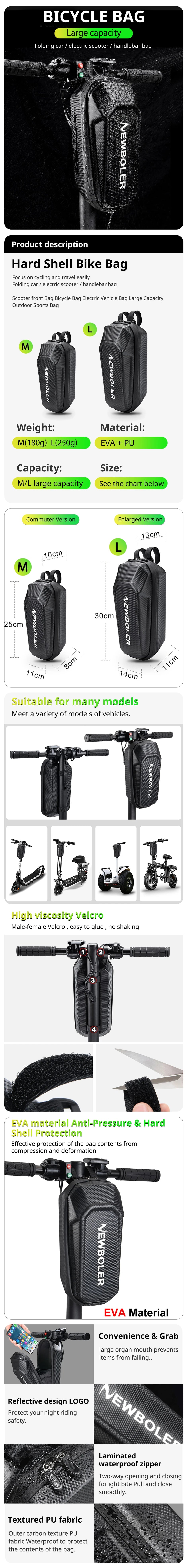 Waterproof Electric Scooter & Bike Front Bag