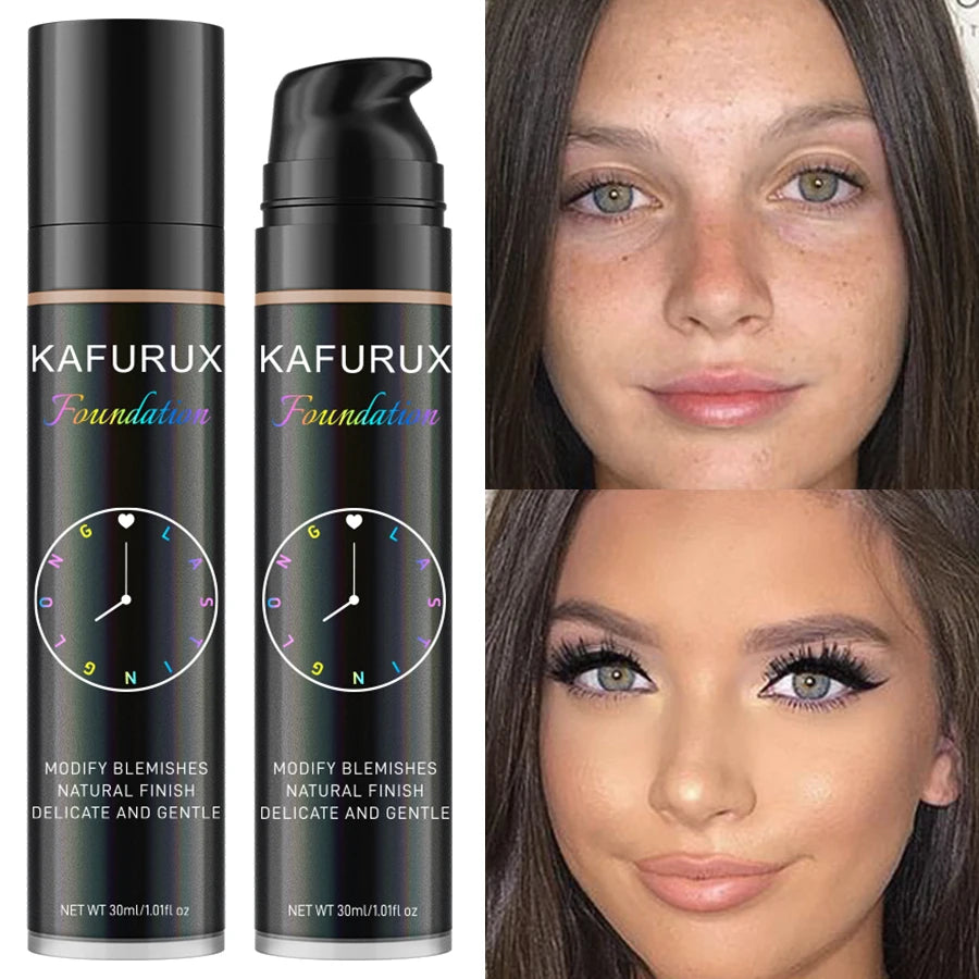 8-Shade Waterproof Liquid Foundation — Full Coverage