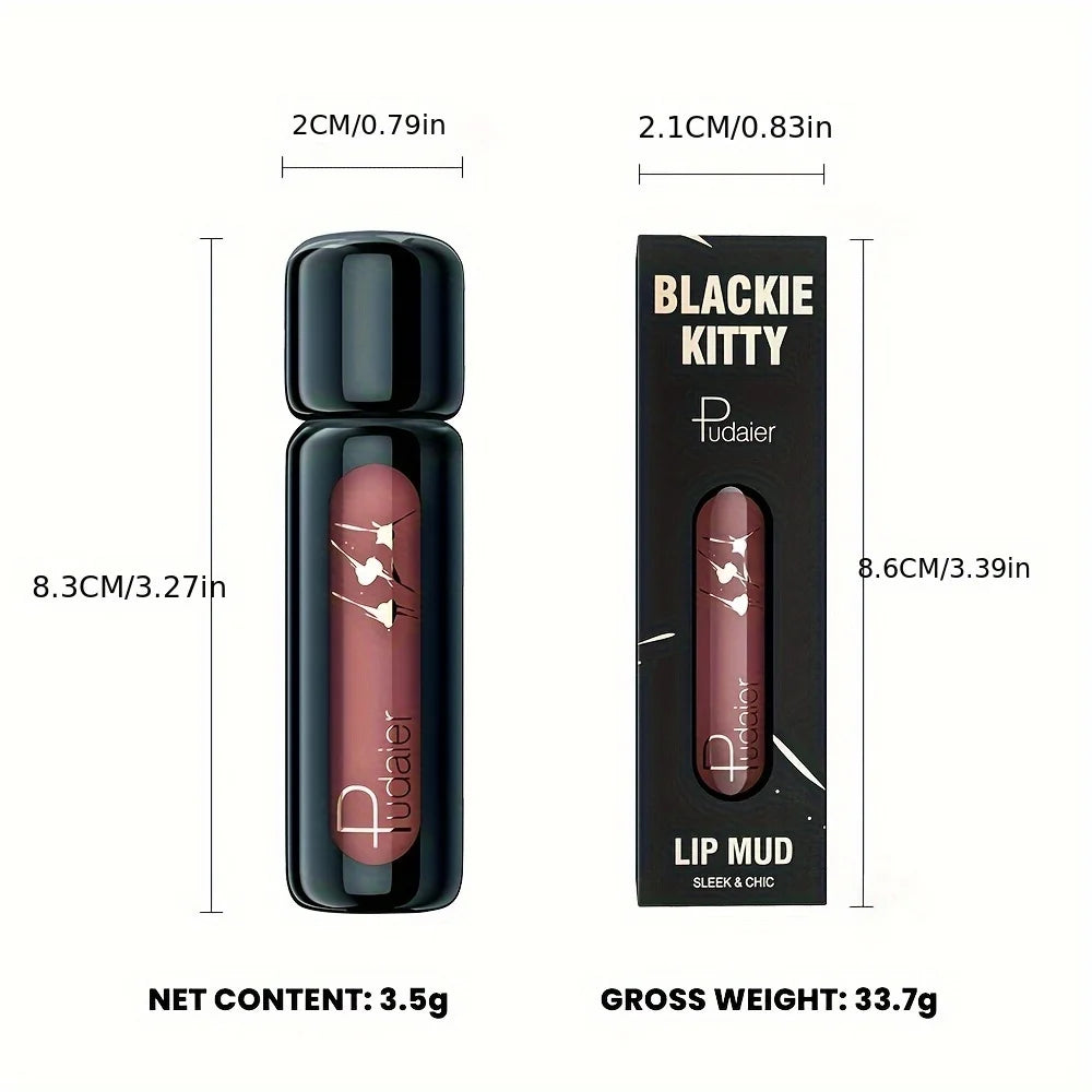 Matte Velvet Lip Gloss – Highly Saturated Long-Lasting Liquid Lip Mud, All Skin Tones