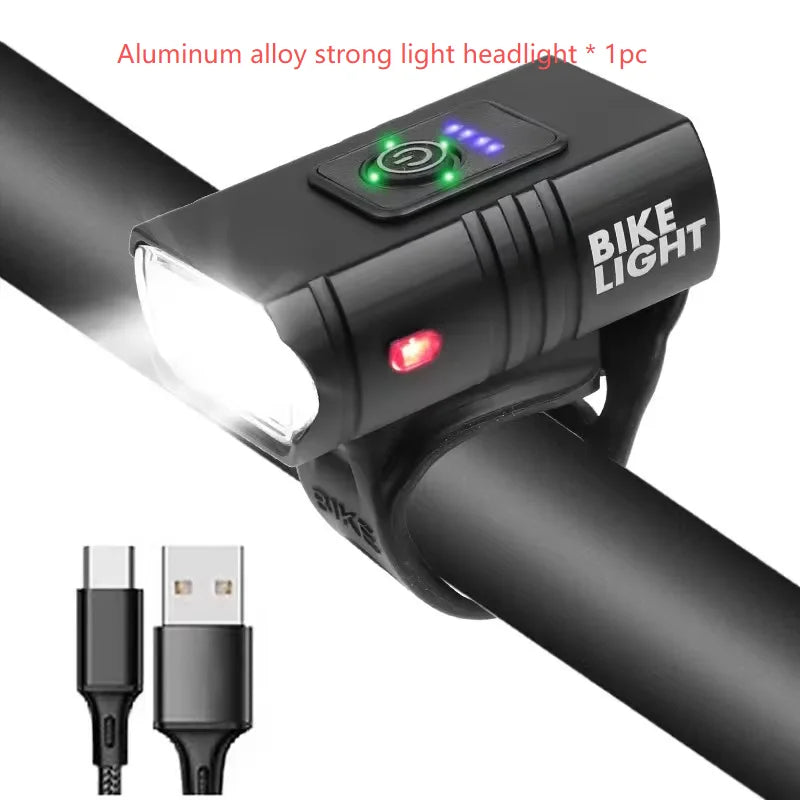 USB-C Rechargeable Bike Light with Digital Display