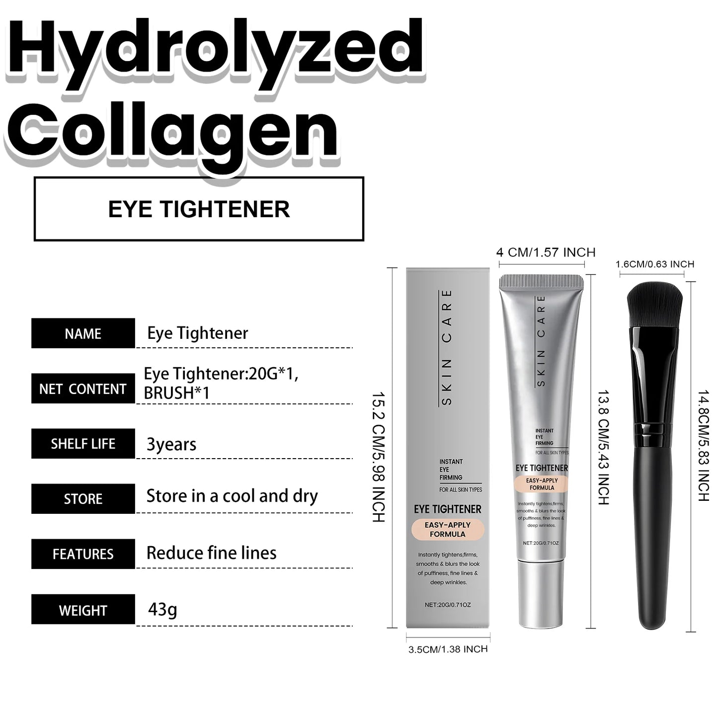 Firming Eye Cream with Brush — Anti-Ageing & Hydrating