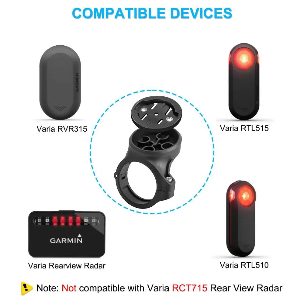Bicycle Seatpost Taillight Bracket — Compatible with Garmin Varia RTL510 & RVR315