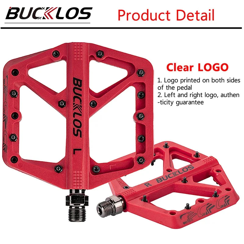BUCKLOS Ultralight Anti-Slip MTB Bike Pedals