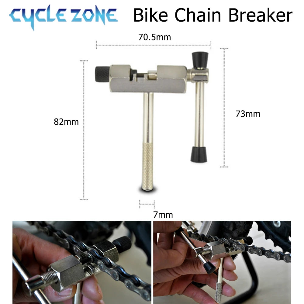 Bicycle Repair Tool Kit — Flywheel Remover, Chain Breaker & Crank Puller Set