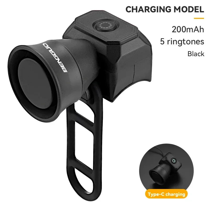 USB Rechargeable Waterproof Bike Bell & Horn