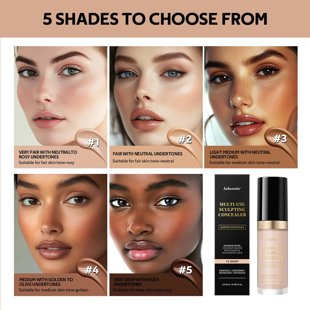 Matte Foundation & Concealer — Full Coverage, Oil-Free
