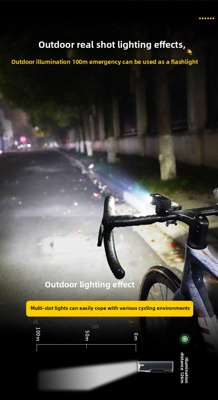 USB-C Rechargeable Bike Light with Digital Display